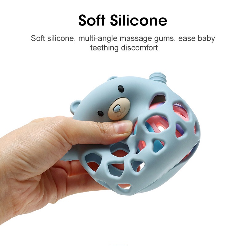 Bear Silicone Rattle Teether — additional product view