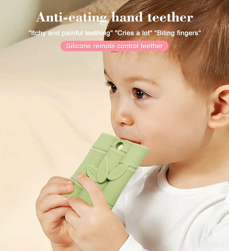 Bamboo Leaf Silicone Baby Teether — additional product view