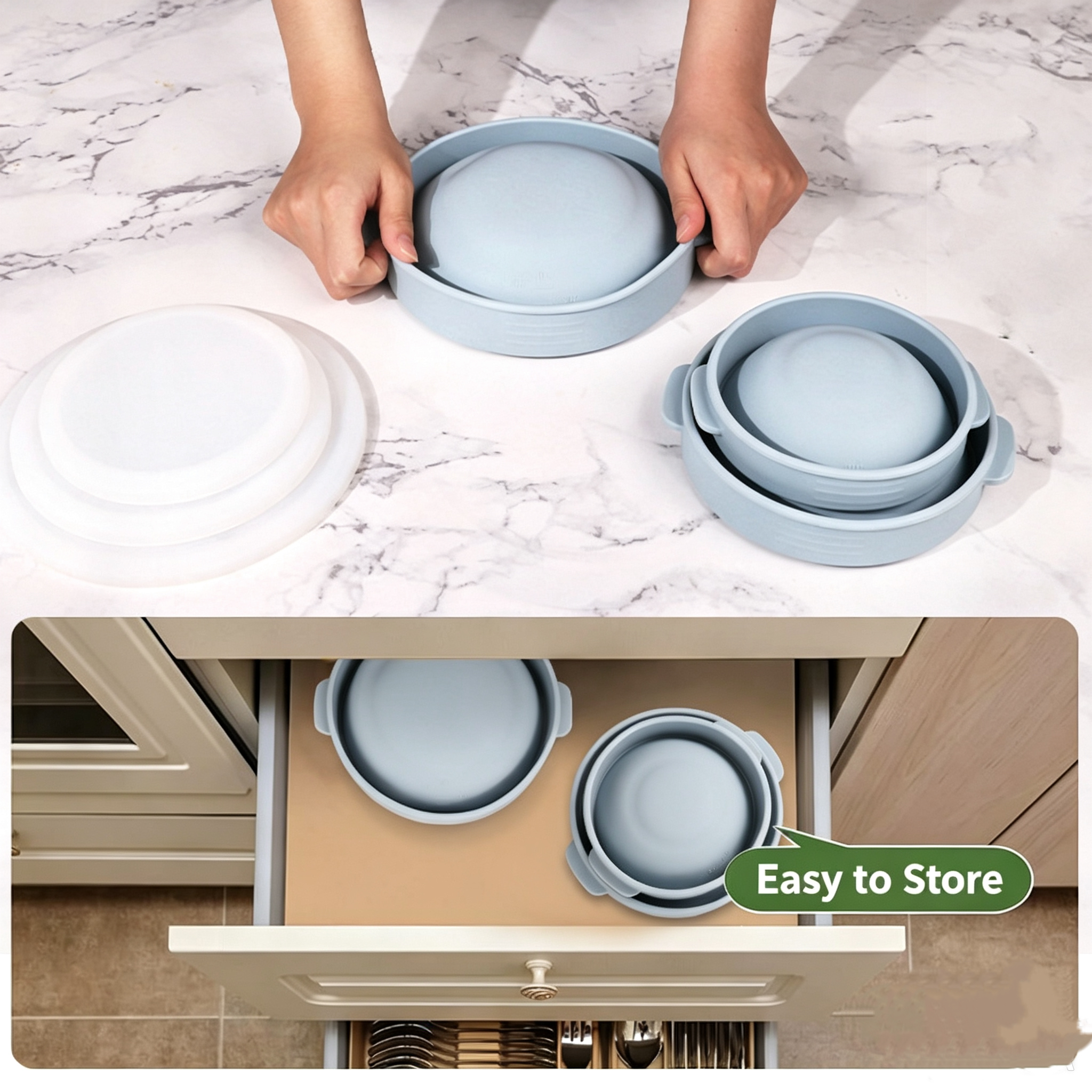 Collapsible Silicone Mixing Bowl — additional product view