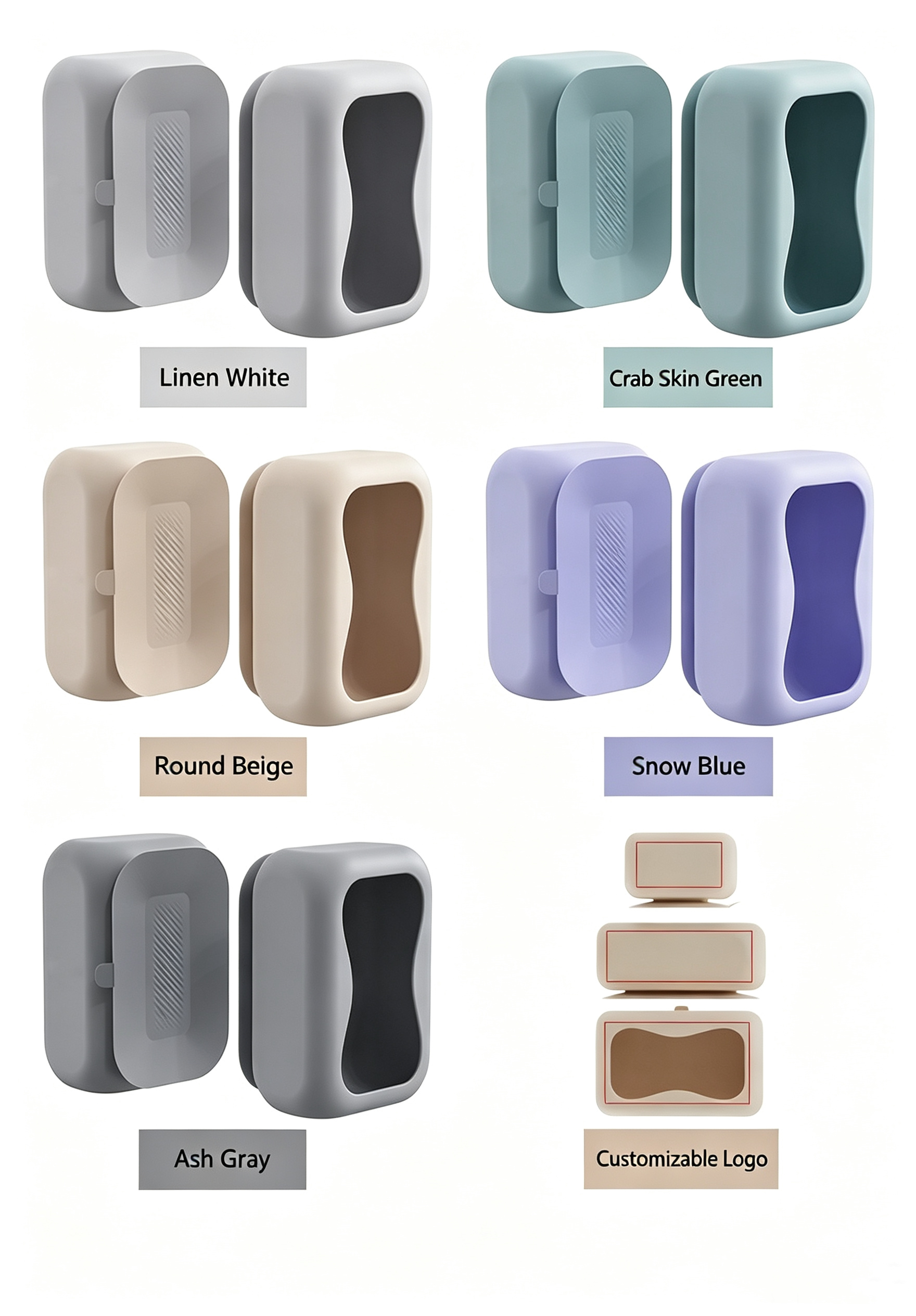Silicone Suction Tissue Holder — original color collection
