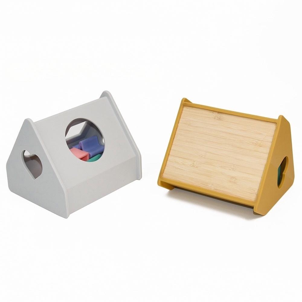 Silicone House Shape Sorter — original color collection