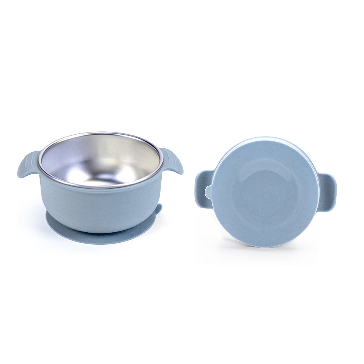 Stainless Steel Baby Suction Bowl with Handles