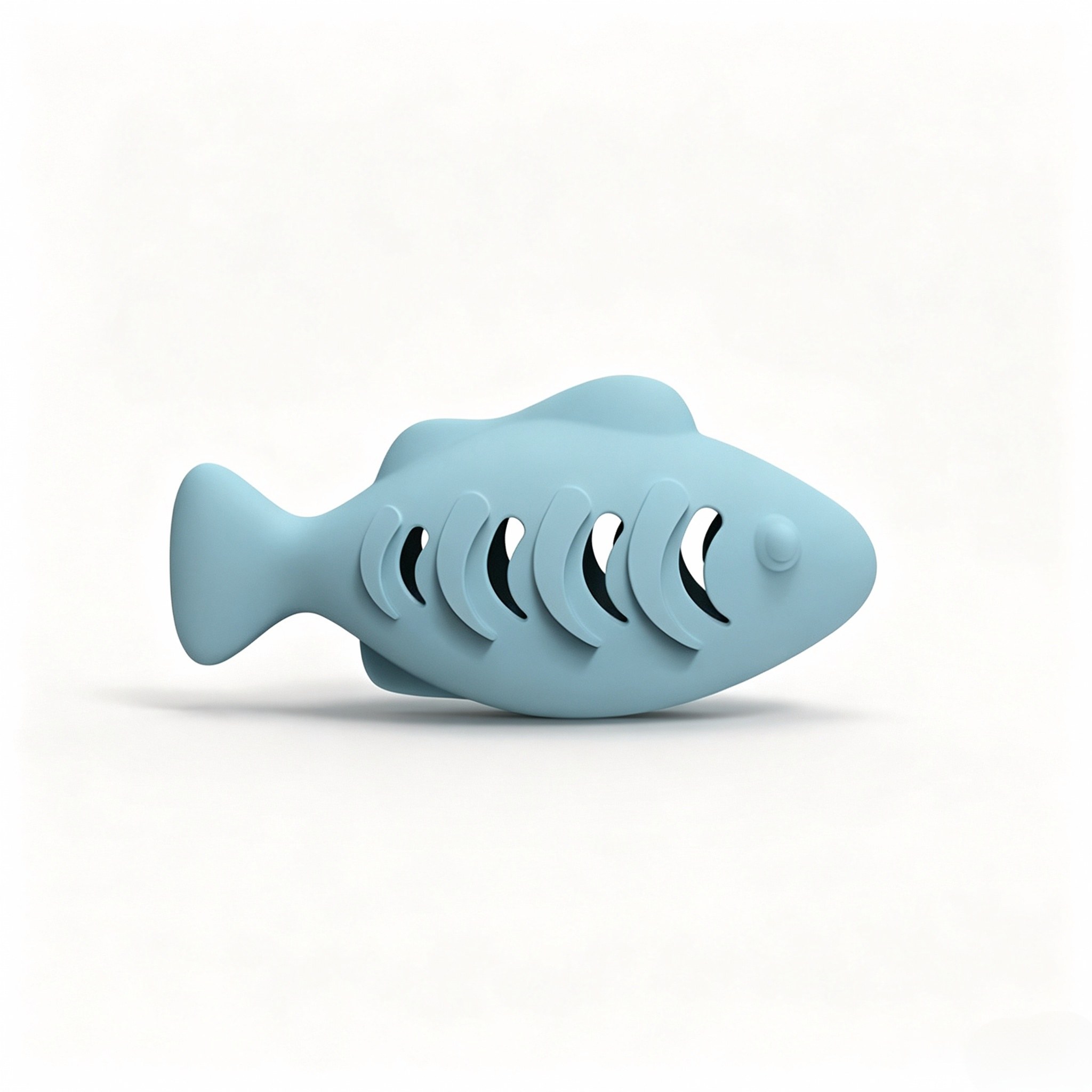 Fish-Shaped Silicone Cat Treat Dispenser — main product photo