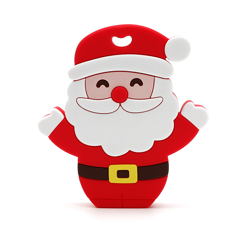 Christmas Silicone Baby Teether in Santa Claus
