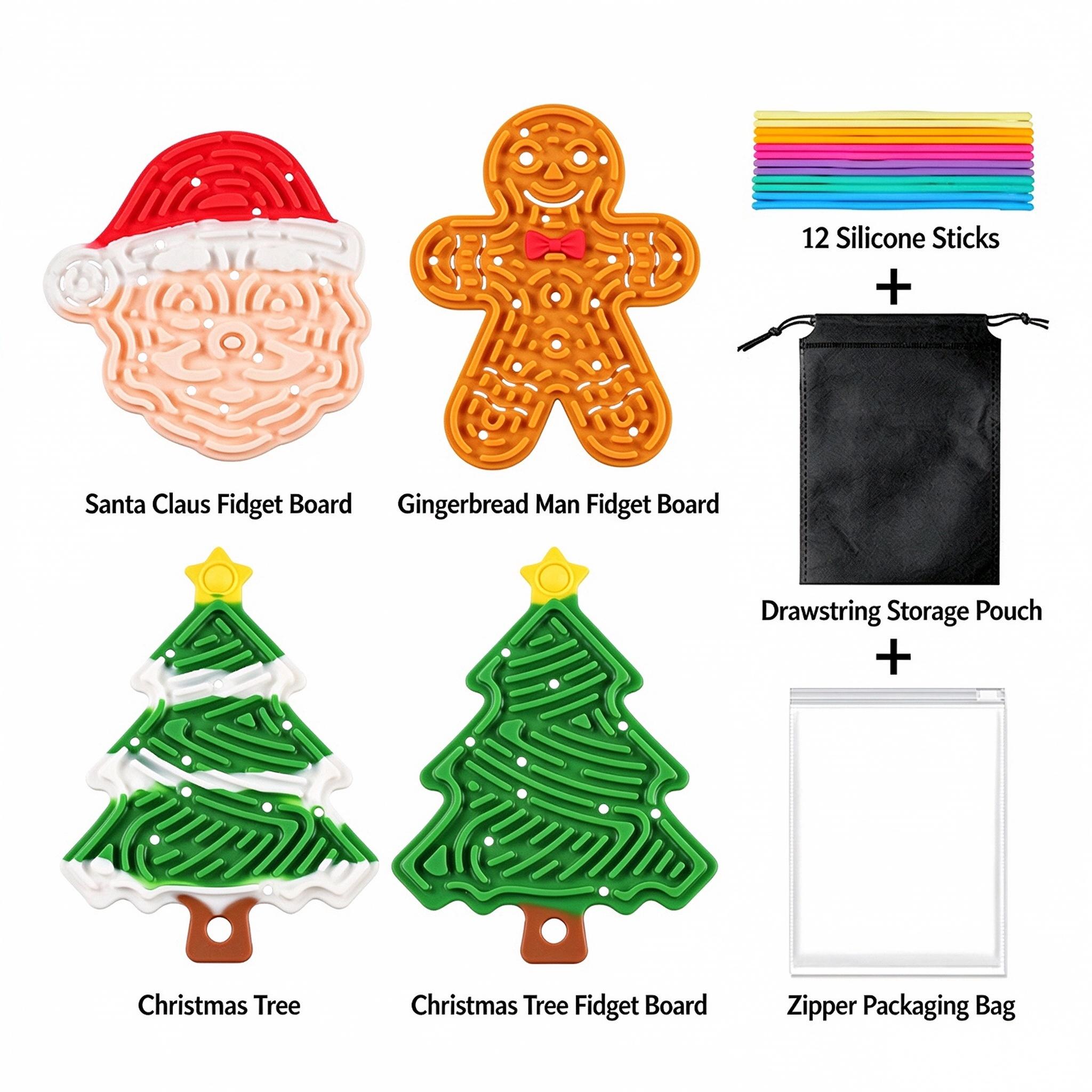 Christmas Silicone Sensory Fidget Boards — additional product view