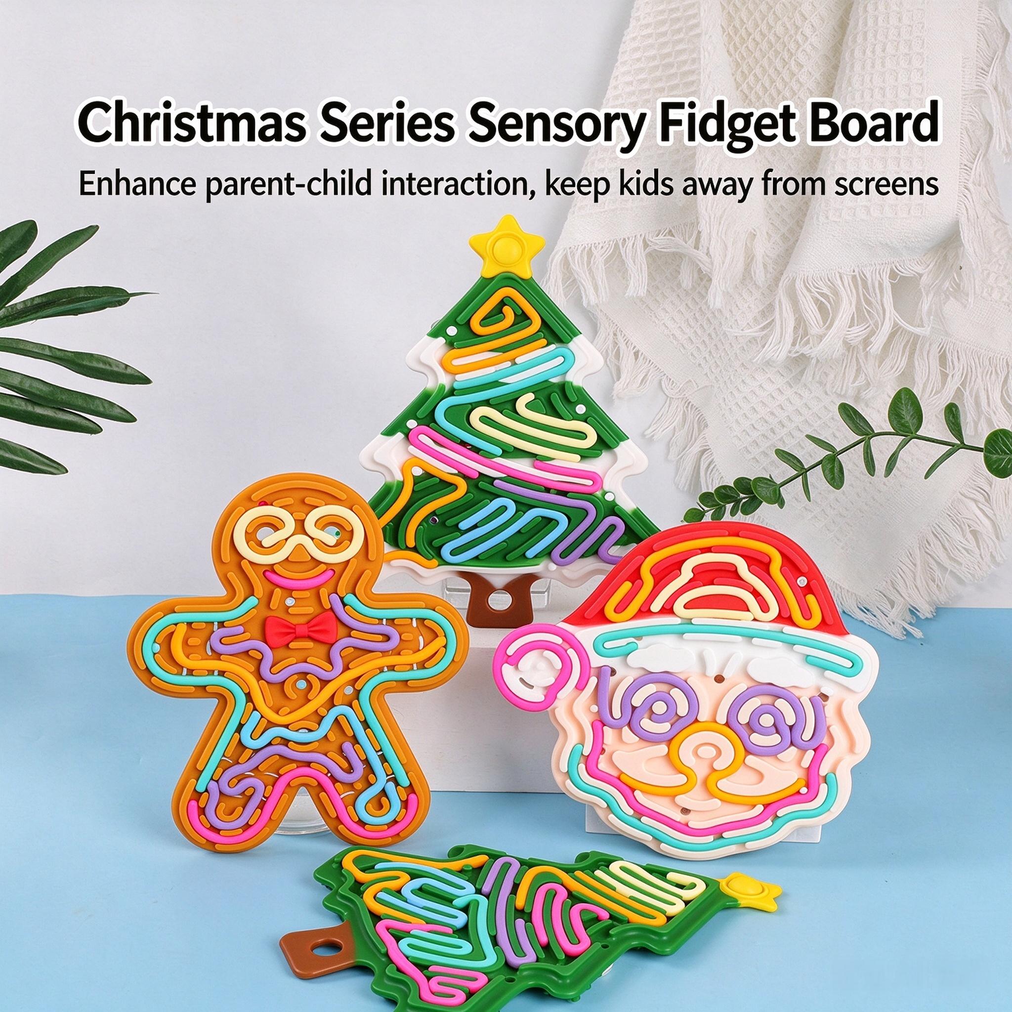 Christmas Silicone Sensory Fidget Boards — original color collection