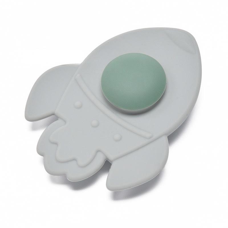 Silicone Rocket Suction Spinner in Gray