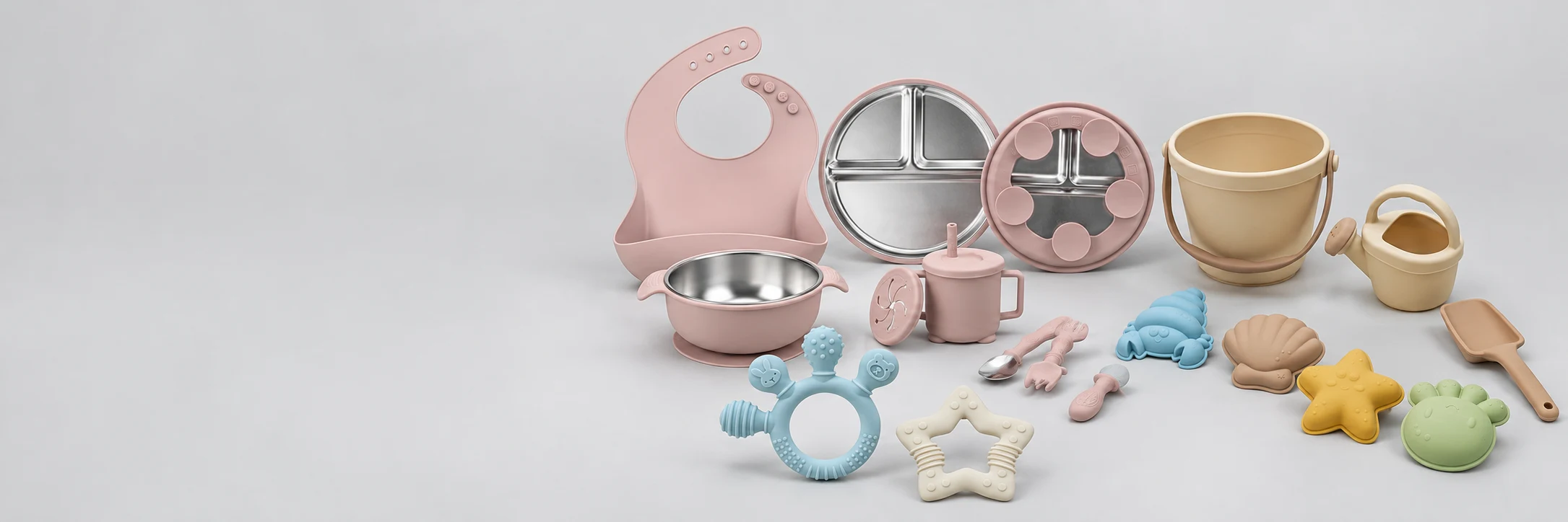 Productos de silicona para bebé — colección de productos