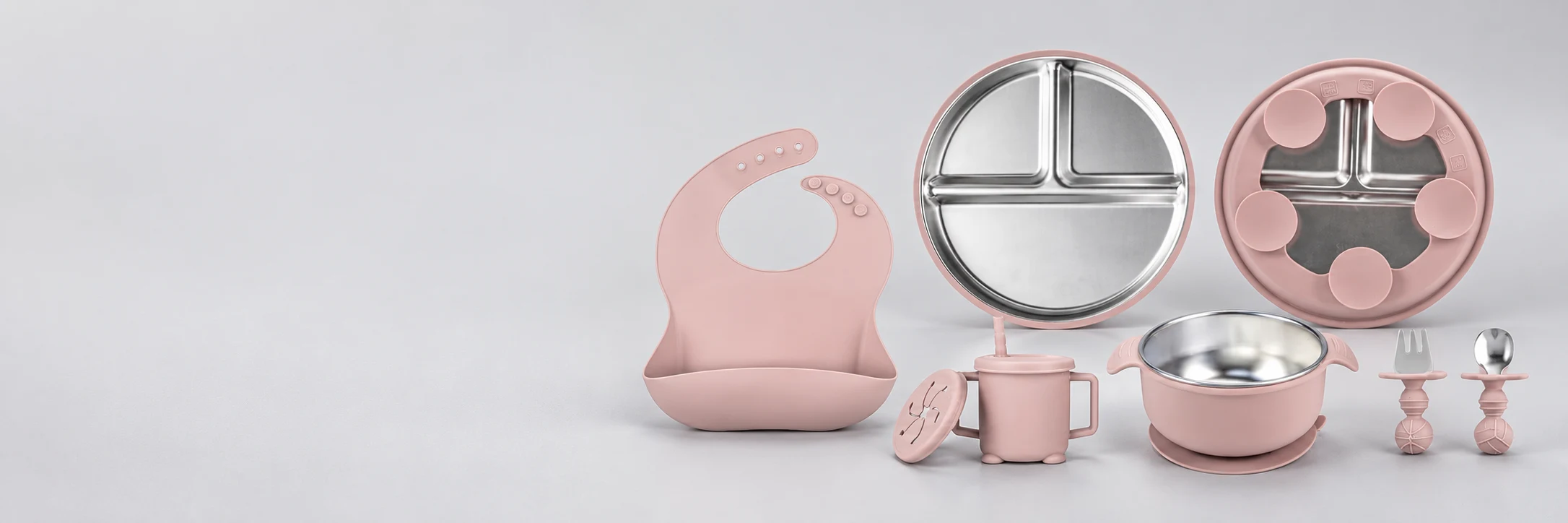 Sets de alimentación de silicona para bebé — colección