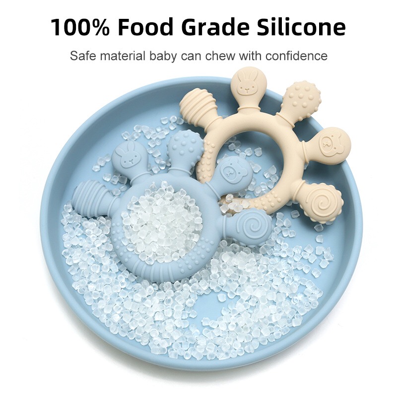 multi texture silicone baby teether biting points (3)