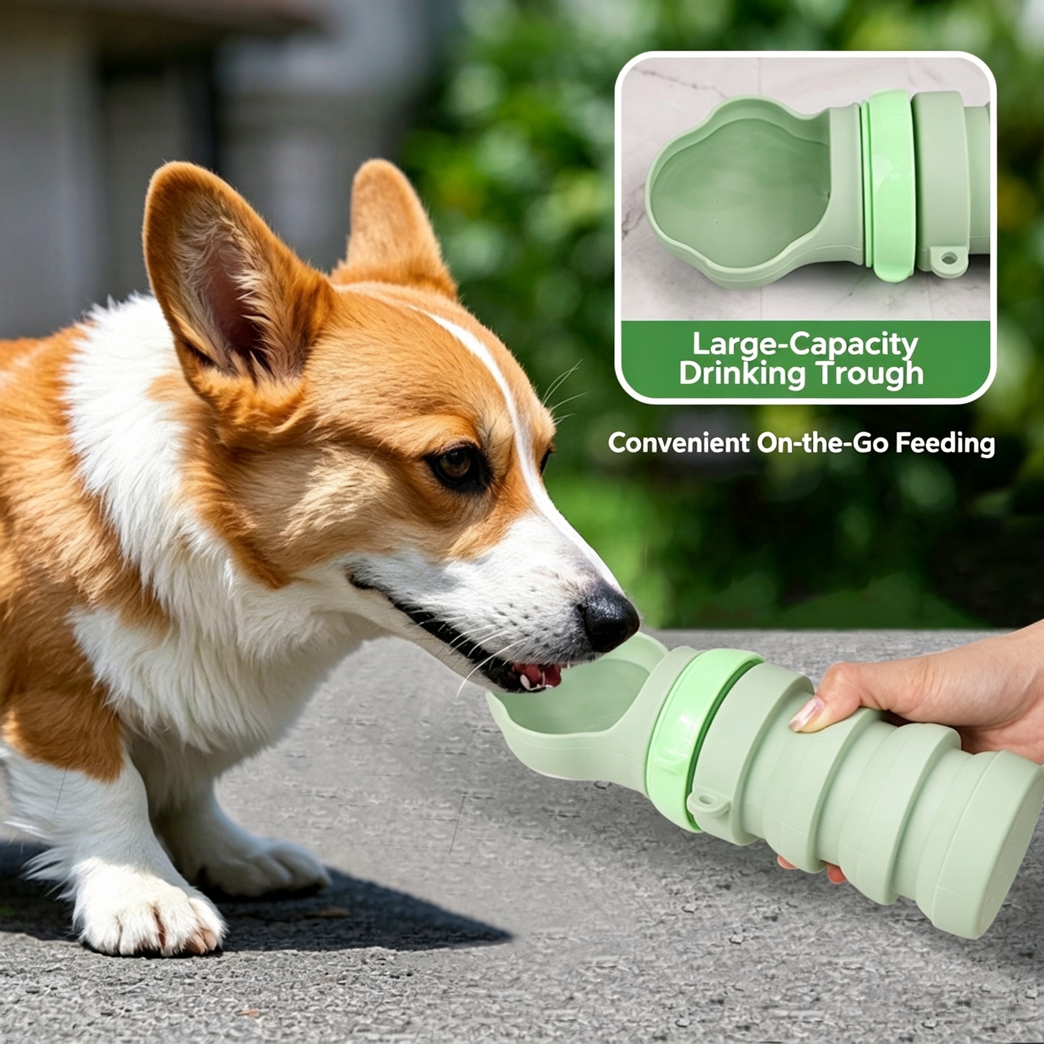 Collapsible Silicone Pet Water Bottle — additional product view