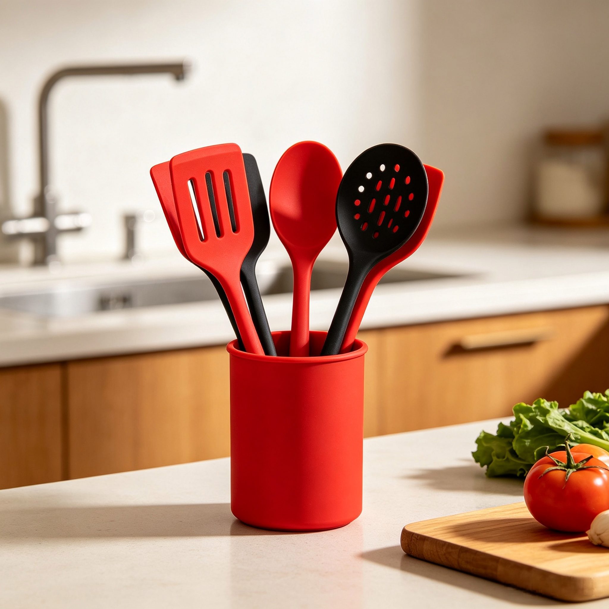 12-Piece Silicone Kitchen Utensil Set with Holder — additional product view