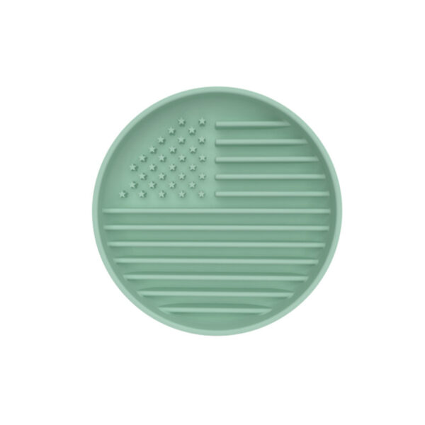 US Flag Silicone Dog Slow Feeder Plate