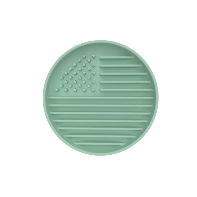 US Flag Silicone Dog Slow Feeder Plate