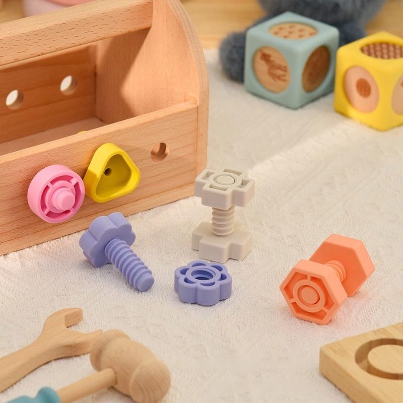 Silicone Screw & Nut Building Toy — application reference