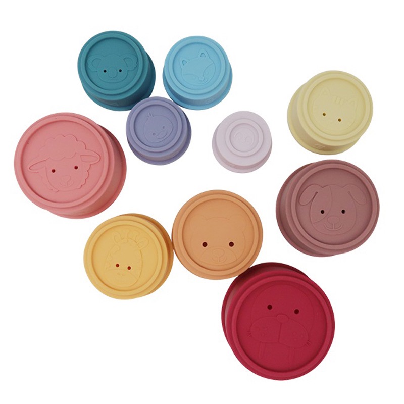 Silicone Stacking Cups — original color collection