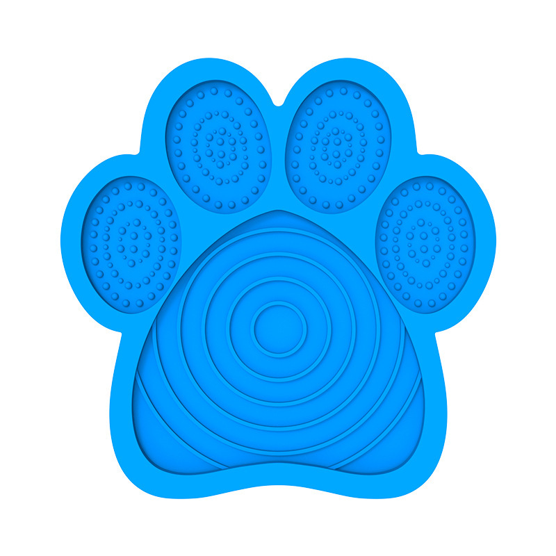Paw-Shaped Silicone Dog Lick Mat with Suction Cups — main product photo