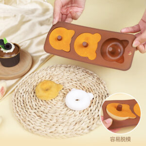 silicone donut mold brown scene