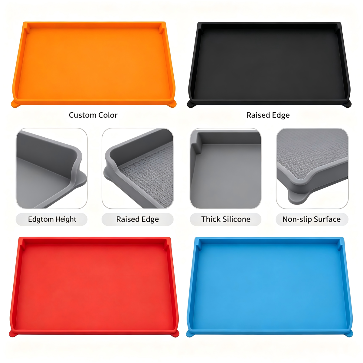 Multi color silicone grill mat, custom color available for bulk wholesale, reusable barbecue griddle mat