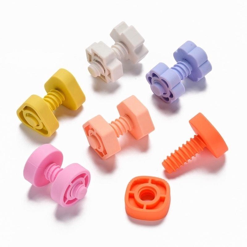 Silicone Screw & Nut Building Toy — original color collection
