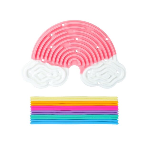 Rainbow Silicone Sensory Fidget Board