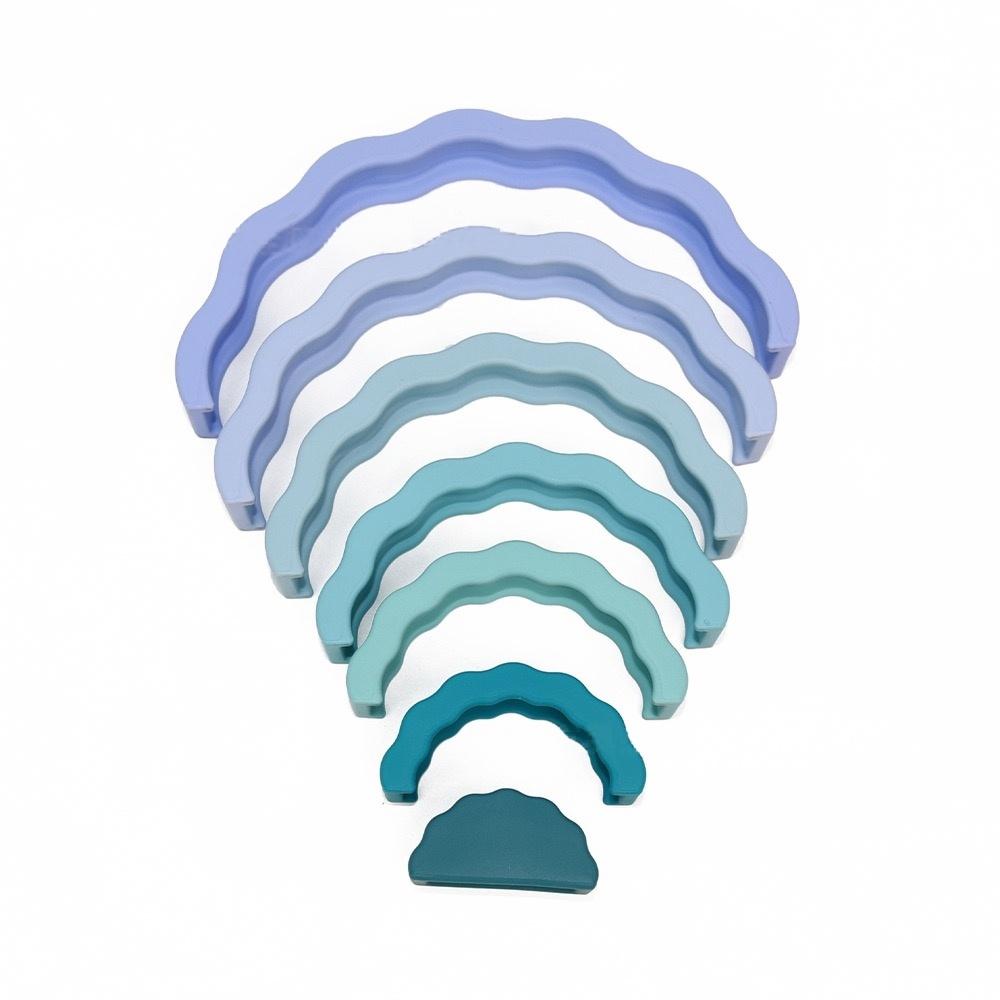 Ripple Rainbow Silicone Stacking Toy — additional product view