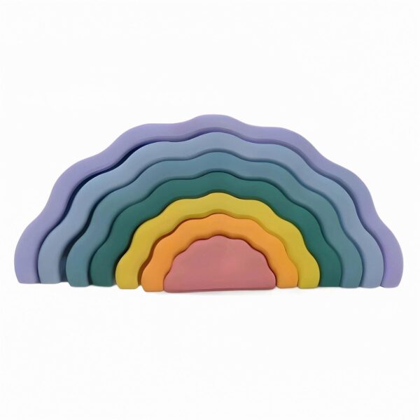 Ripple Rainbow Silicone Stacking Toy