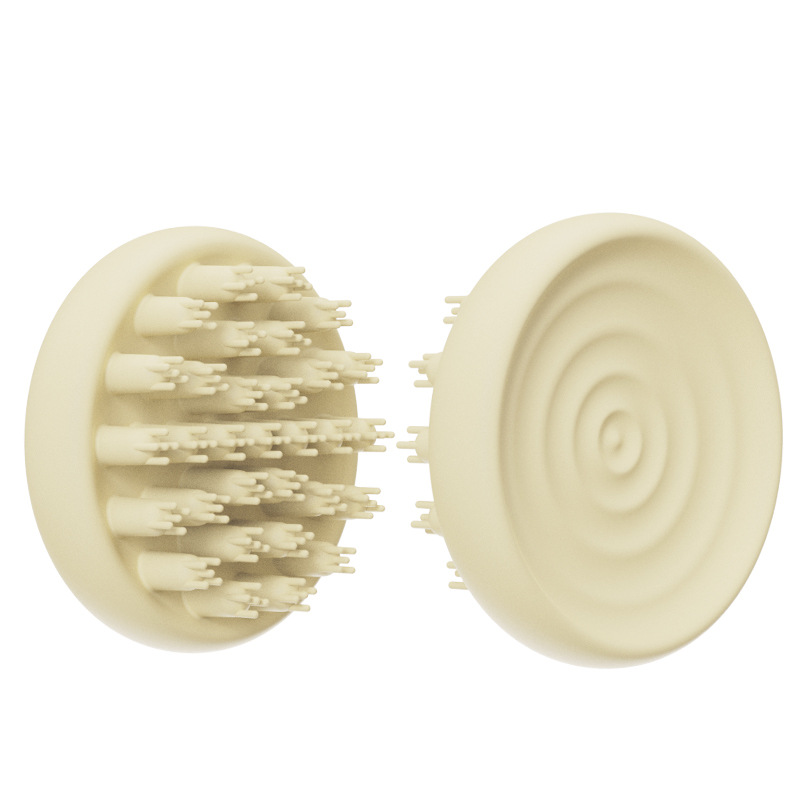 Silicone Shampoo & Scalp Massage Brush in Yellow