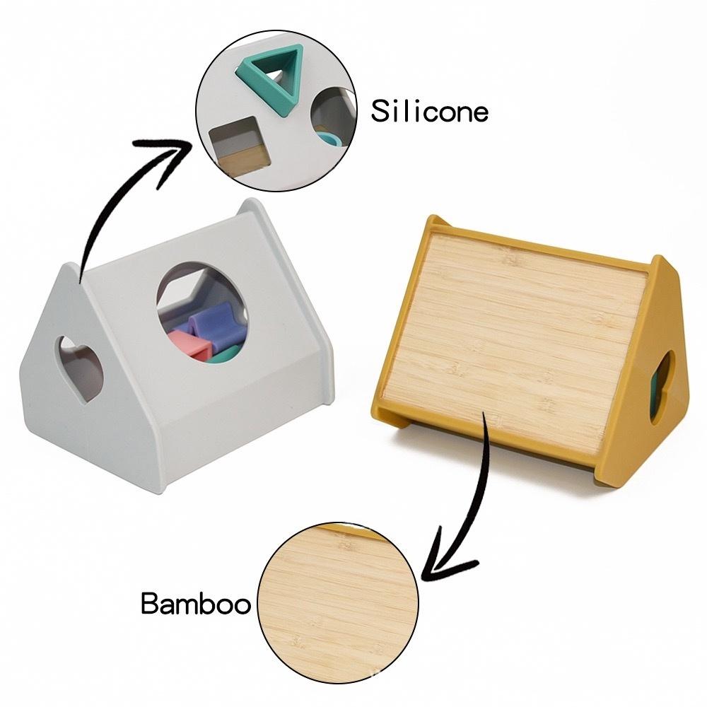 Silicone House Shape Sorter — close-up product details