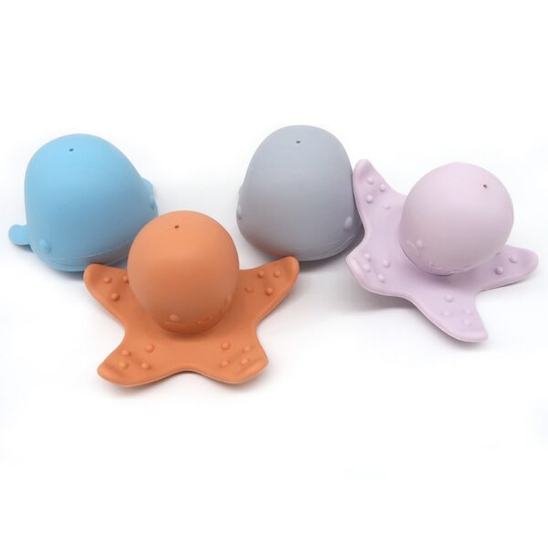 Silicone Whale & Octopus Bath Toys