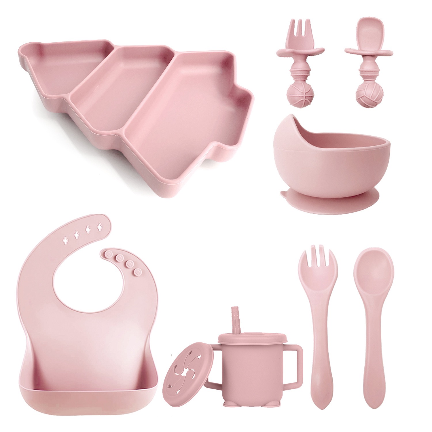 Christmas Tree Silicone Baby Feeding Set — additional product view