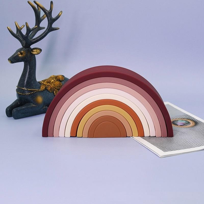 Silicone Rainbow Stacking Toy — application reference