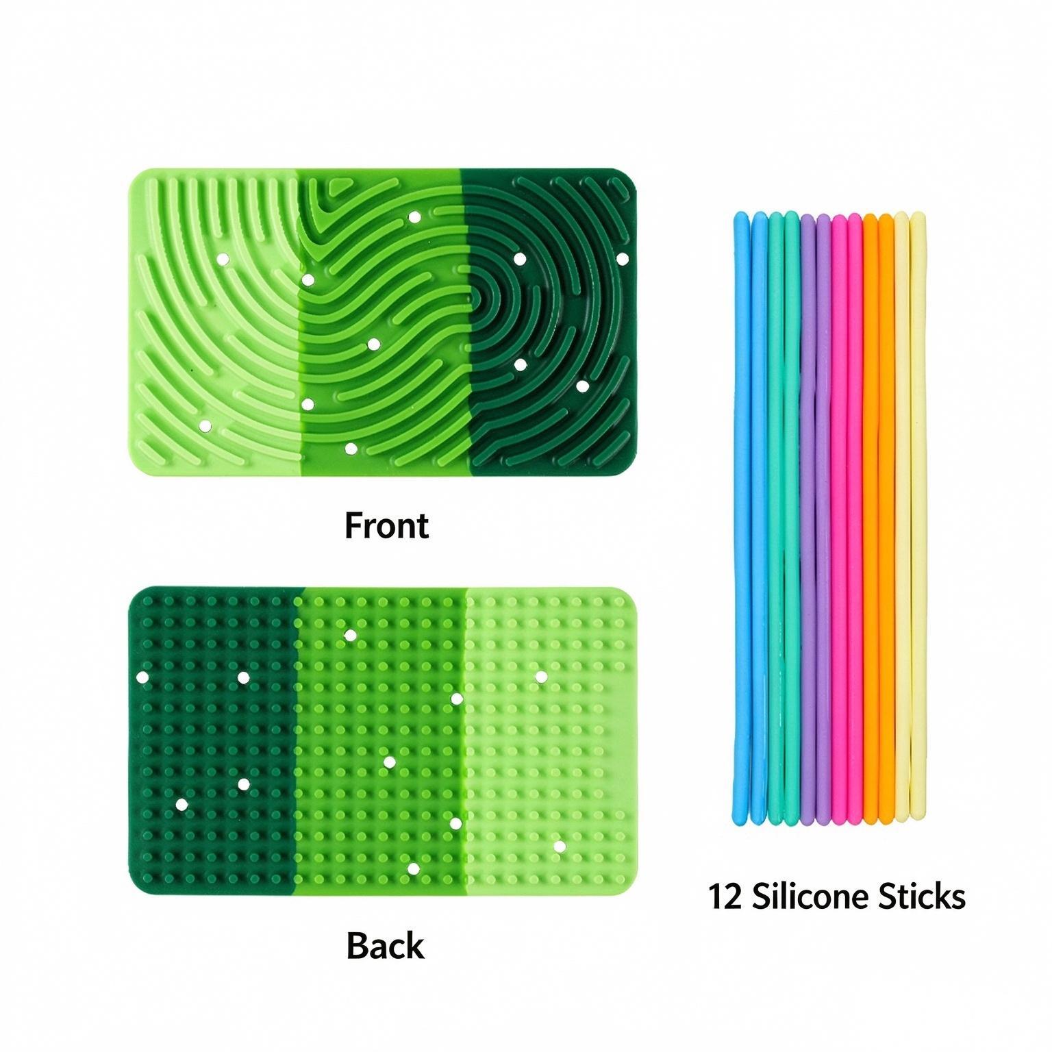 Rectangular Silicone Sensory Fidget Board — additional product view