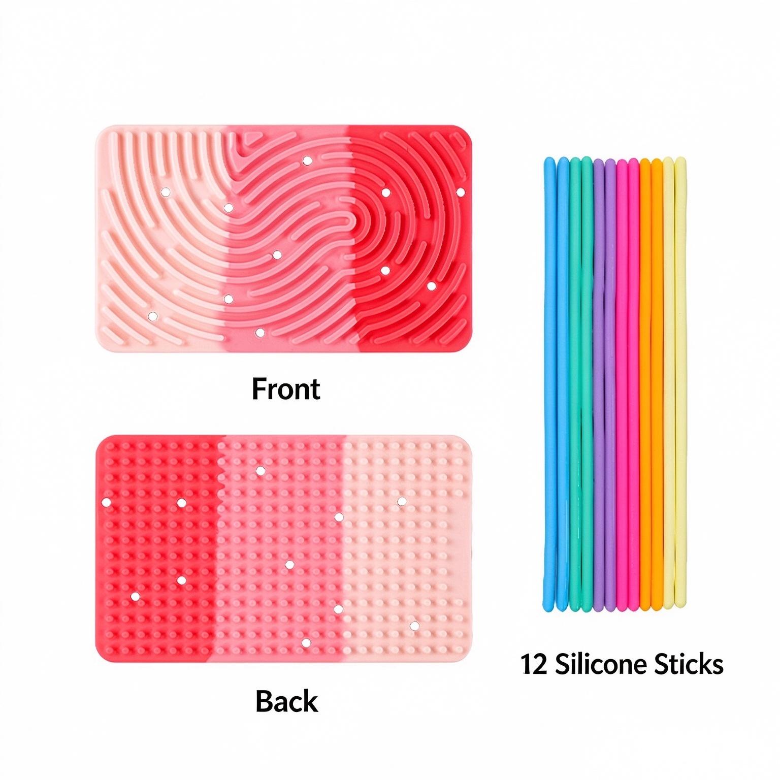 Rectangular Silicone Sensory Fidget Board — additional product view