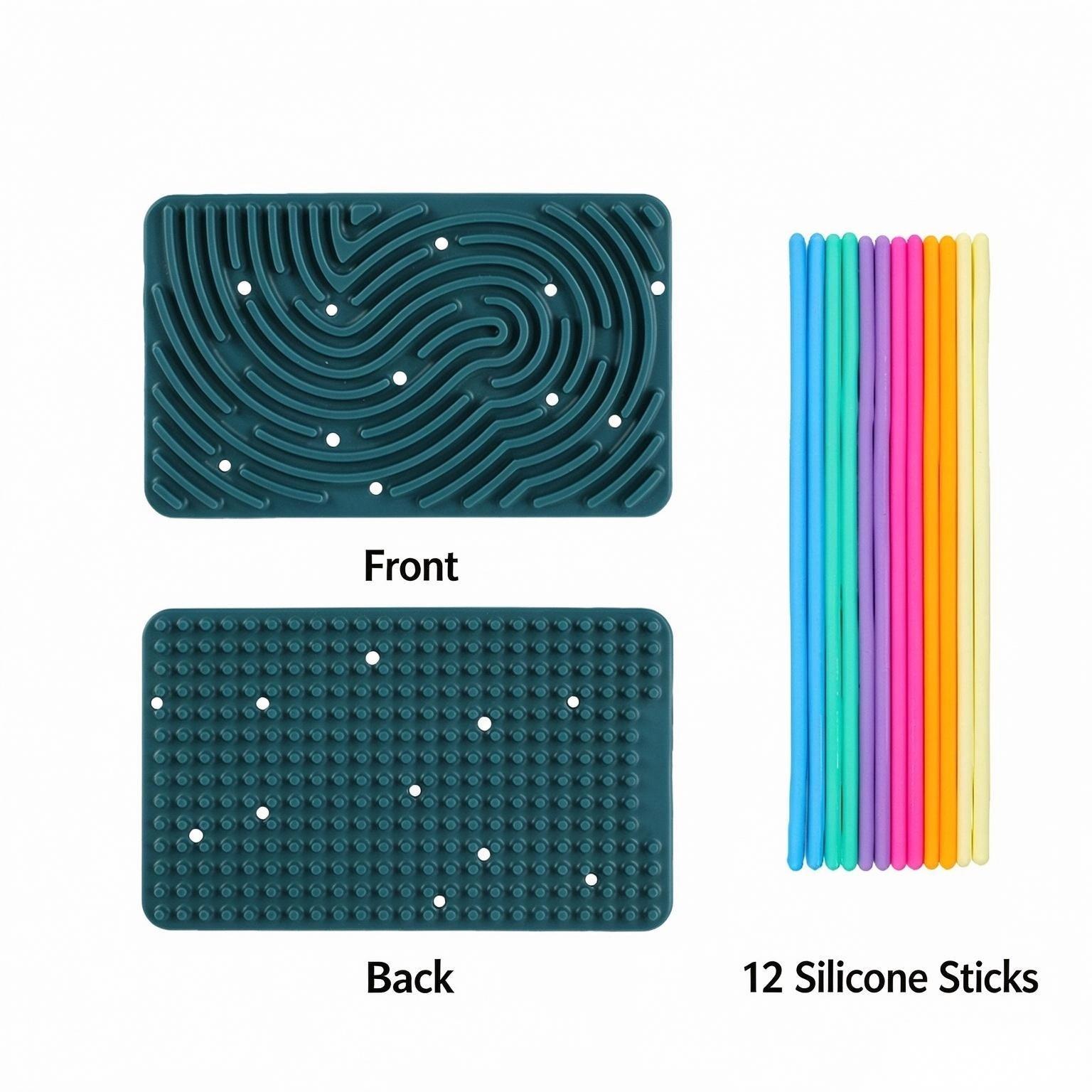 Rectangular Silicone Sensory Fidget Board — additional product view